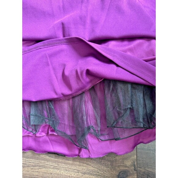 City Studios Women Juniors' Sweetheart-Neckline Fit & Flare Dress Purple 3/4 - Picture 6 of 9